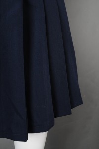 CH199 Design women's dark blue cheerleading pleated skirt invisible zipper pleated skirt side zipper cheerleading pleated skirt hk center detail view-5
